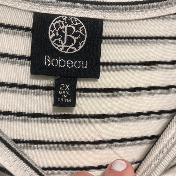 BOBEAU STRIPE TOP - Picture 2 of 3